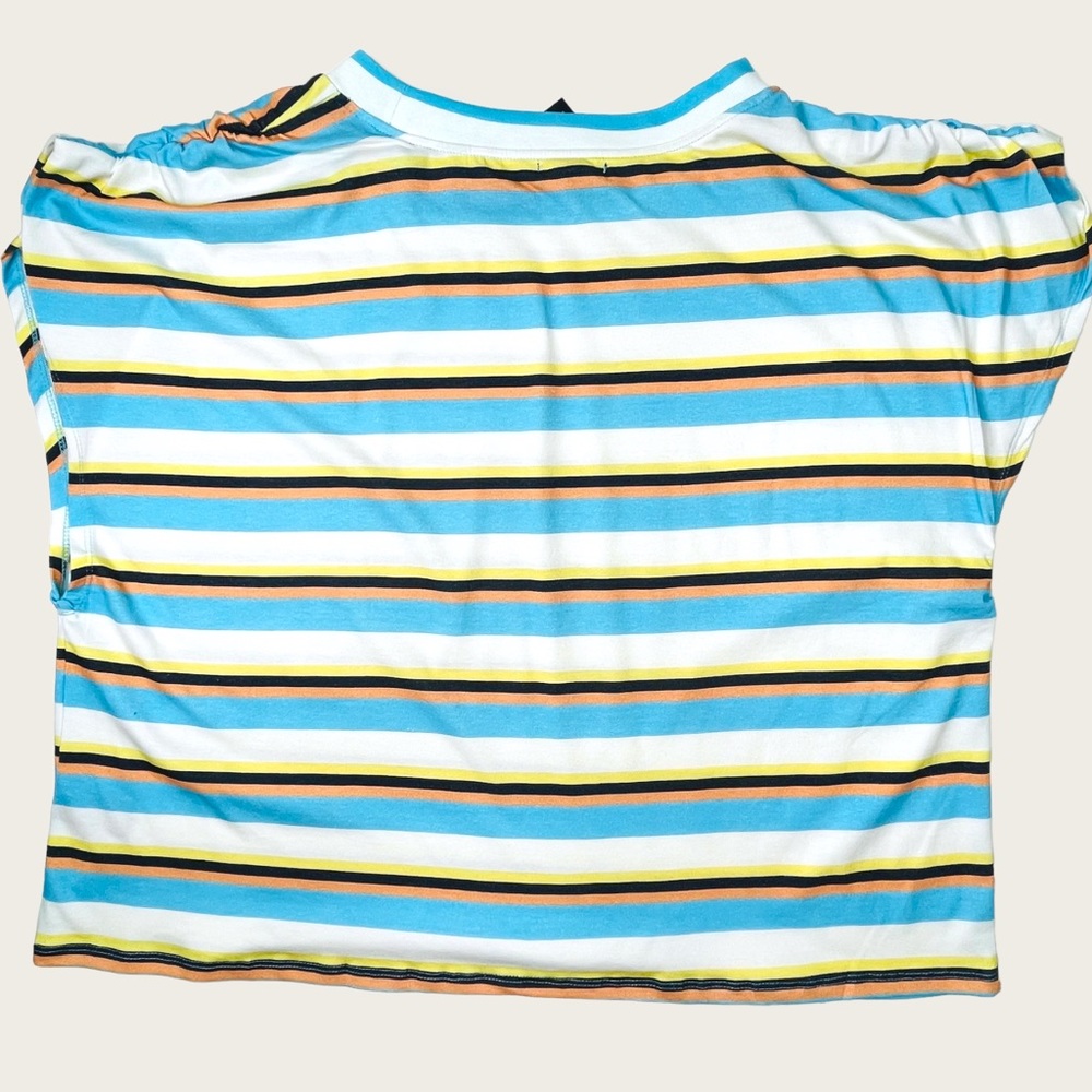 AFRM Turquoise Stripe Jorja Knit Top Size 2XL NWT - Picture 3 of 10